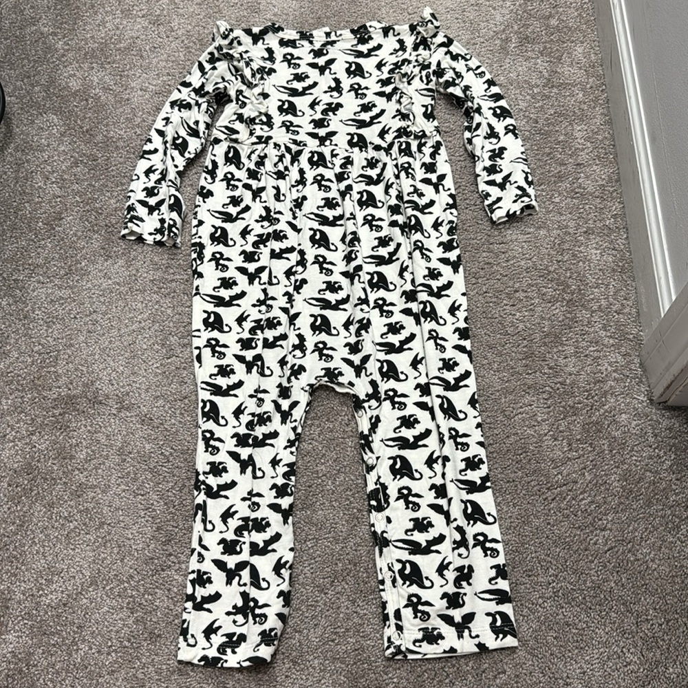 Kate Quinn Dragons Frilly Buttondown Jumpsuit - Picture 5 of 6